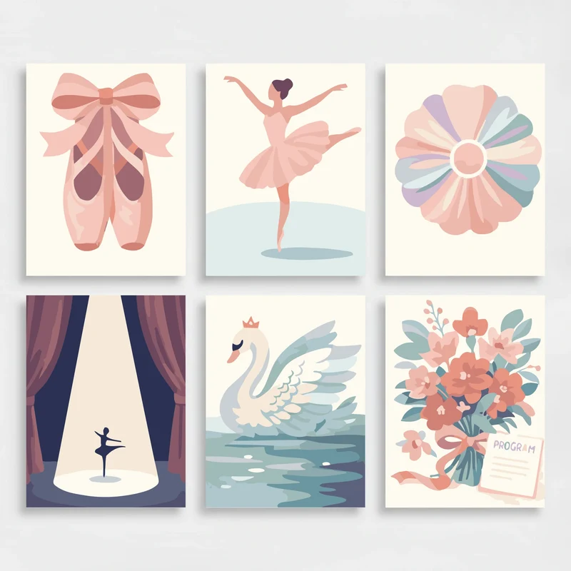 Ballet Dreams - Mini Paint by Numbers Set
