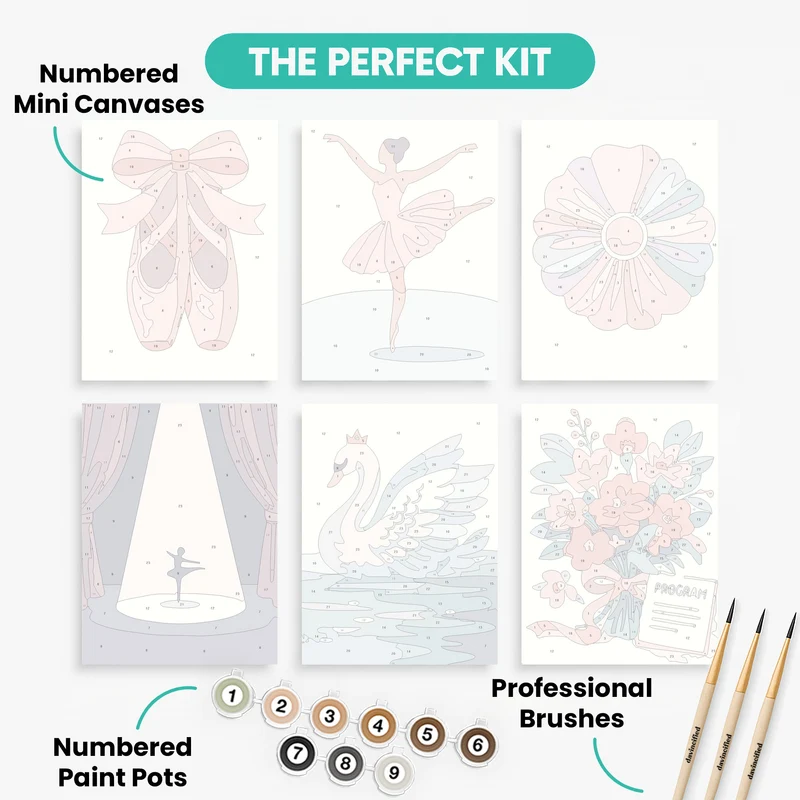 Ballet Dreams - Mini Paint by Numbers Set