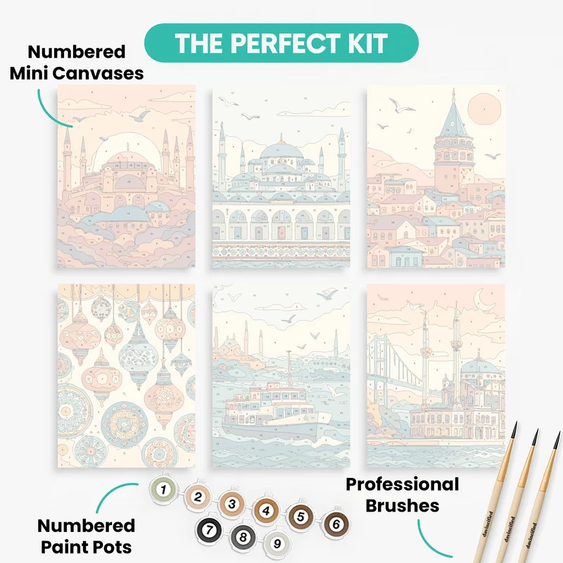 Istanbul - Mini Paint by Numbers Set
