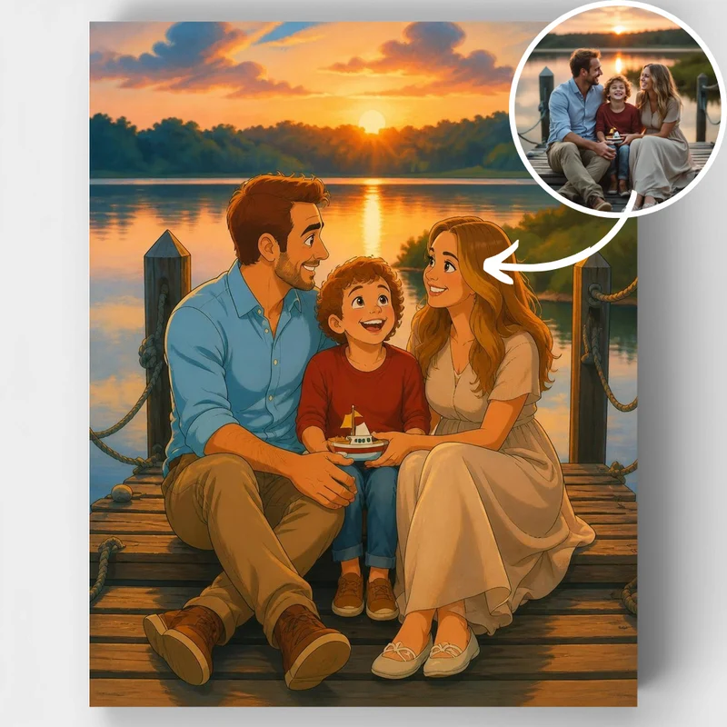 Classic Animation - Custom Paint by Numbers Kit