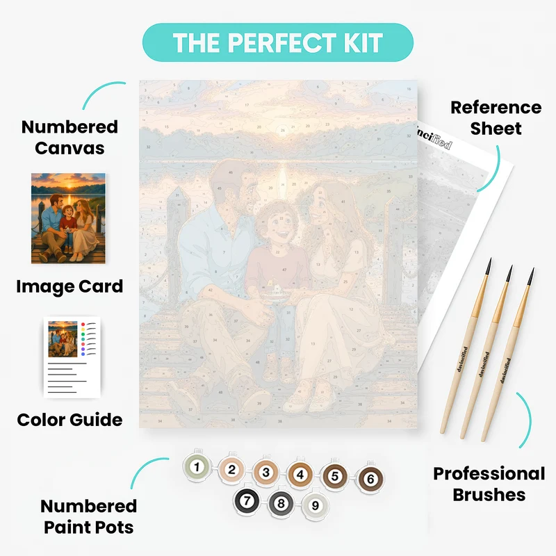 Classic Animation - Custom Paint by Numbers Kit