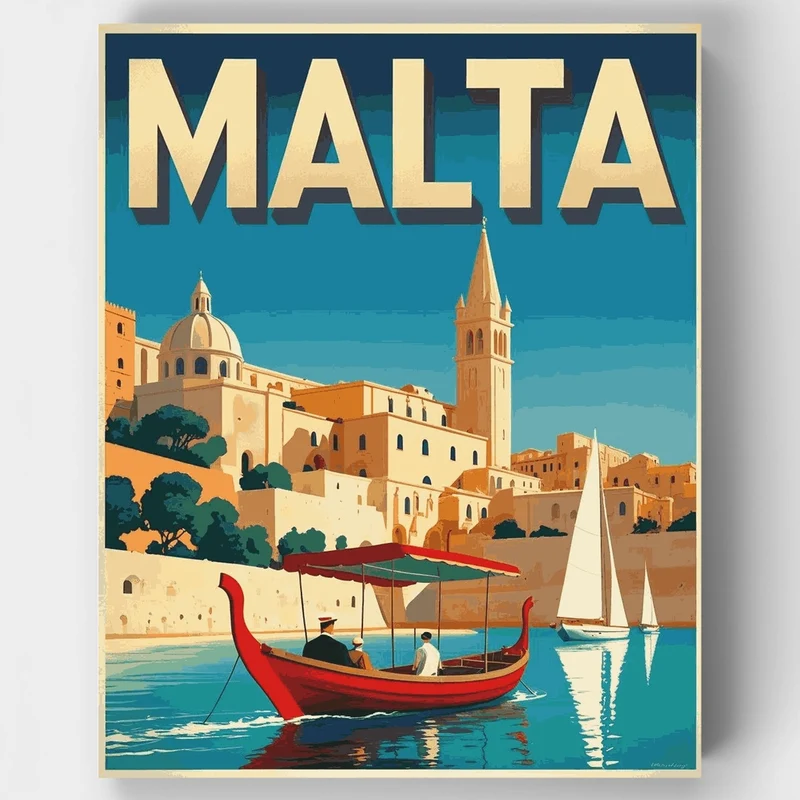 Malta - Paint by Numbers Kit
