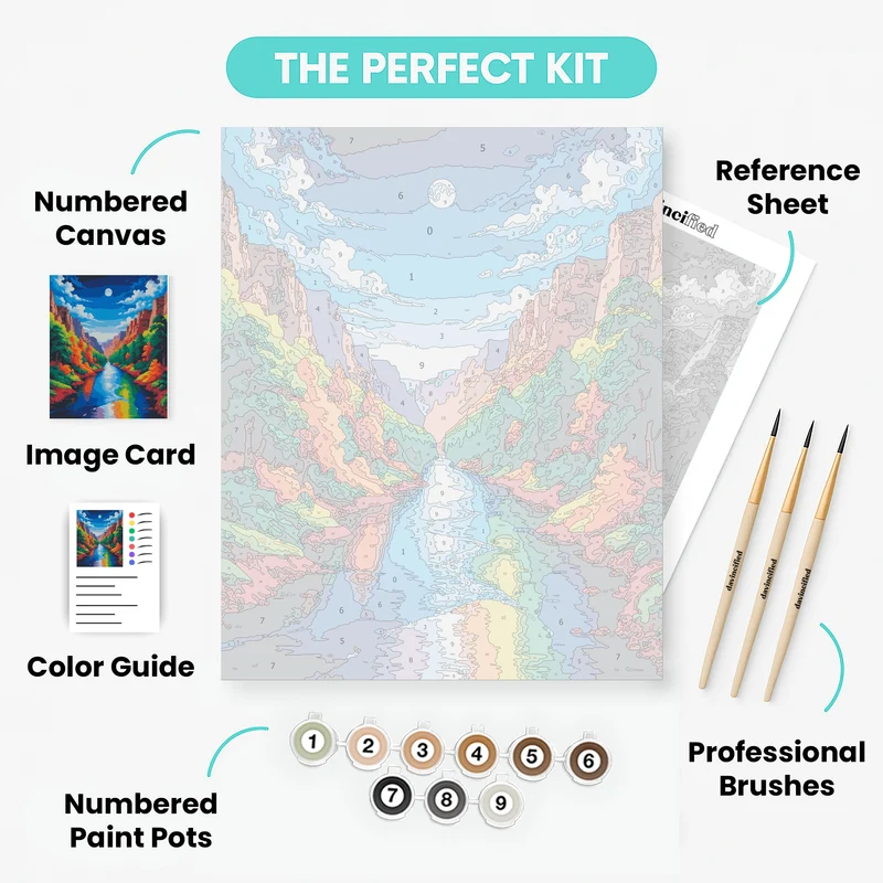 Canyon River Autumn - Paint by Numbers Kit