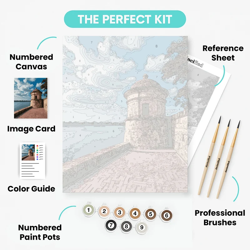 Historic Watchtower by the Bay - Paint by Numbers Kit