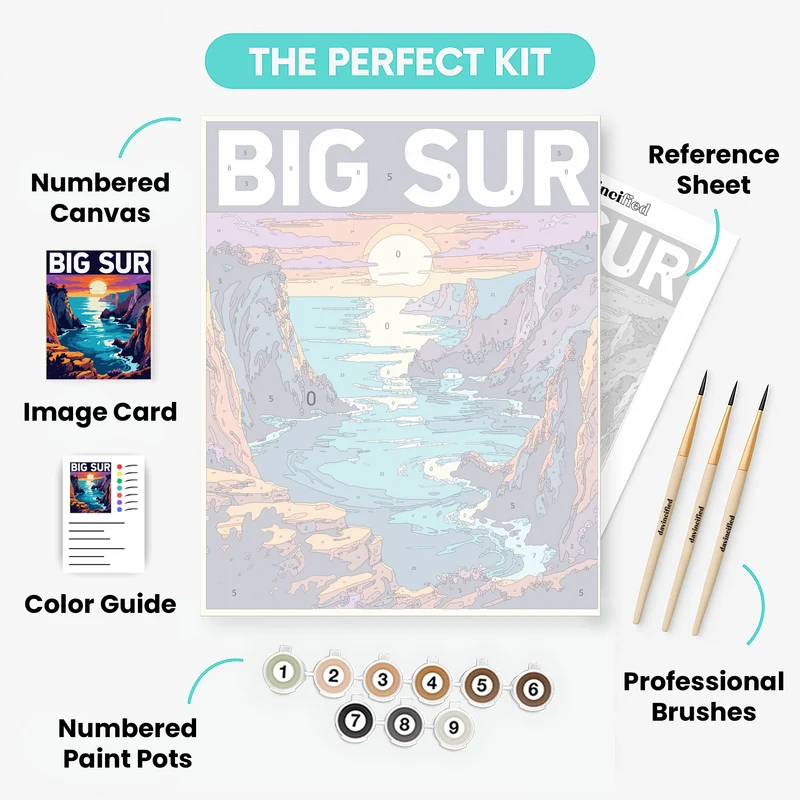 Big Sur - Paint by Numbers Kit
