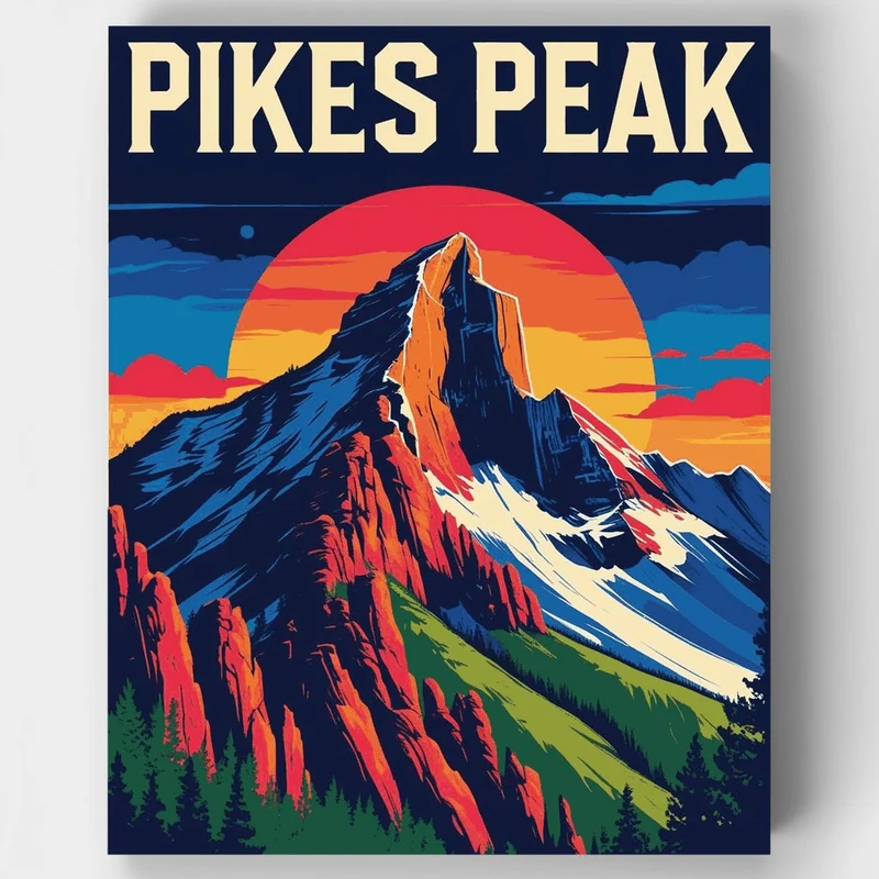 Pikes Peak - Paint by Numbers Kit