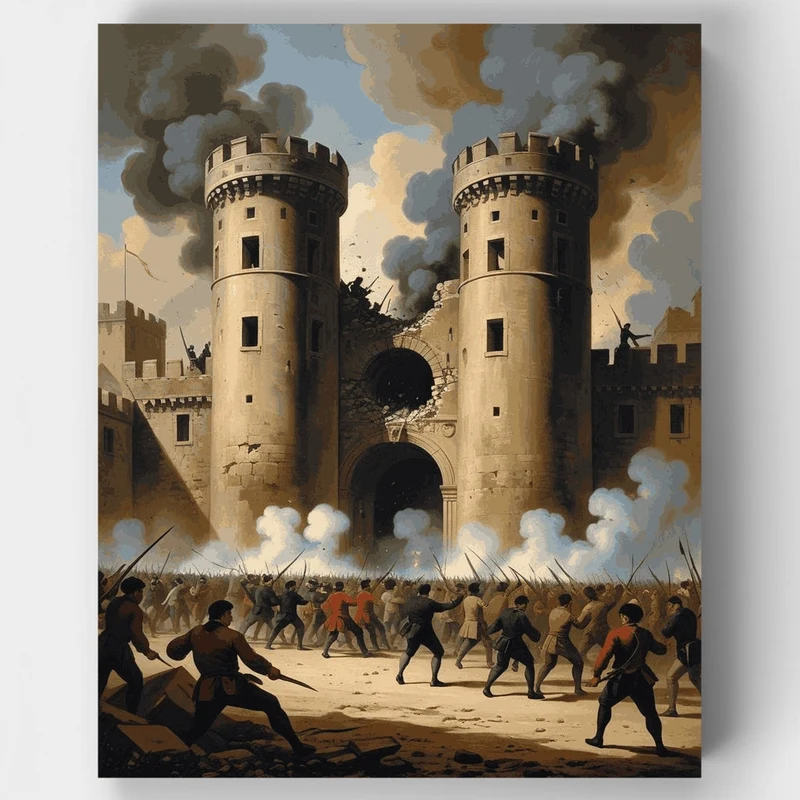 Storming the Bastille - Paint by Numbers Kit