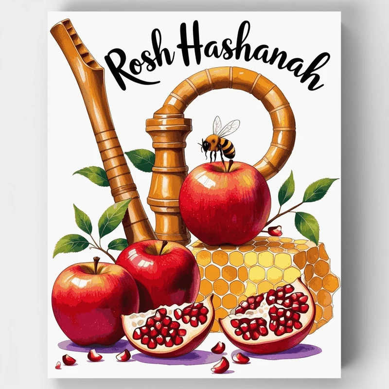 Rosh Hashanah - Paint by Numbers Kit