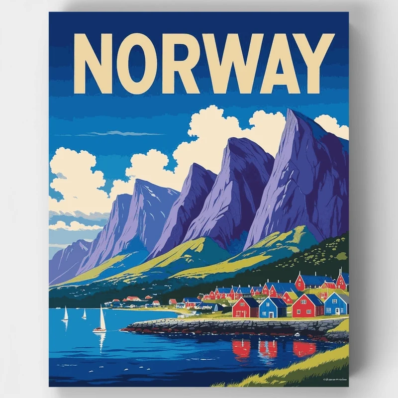 Norway - Paint by Numbers Kit
