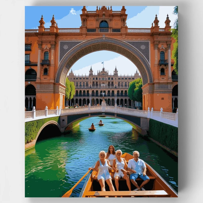 Plaza de España Seville - Paint by Numbers Kit