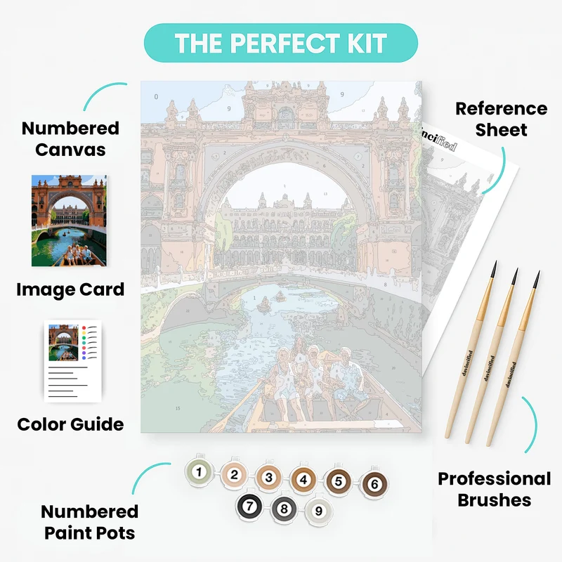 Plaza de España Seville - Paint by Numbers Kit