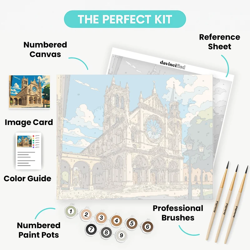 Gothic Cathedral - Paint by Numbers Kit