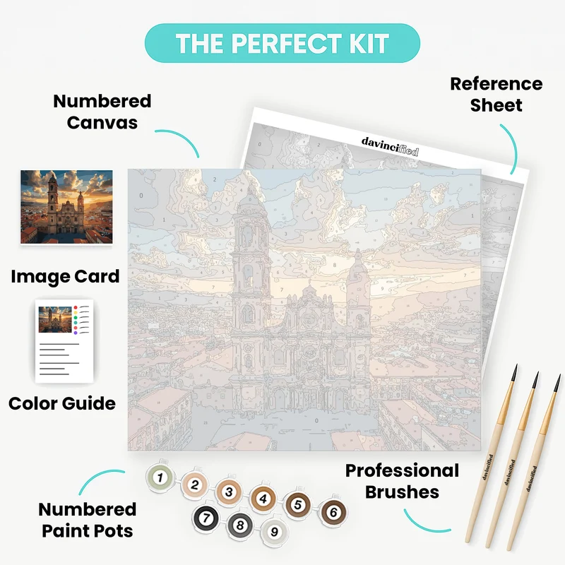 Cathedral at Sunset - Paint by Numbers Kit