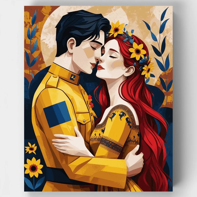 Ukrainian Love Story - Paint by Numbers Kit