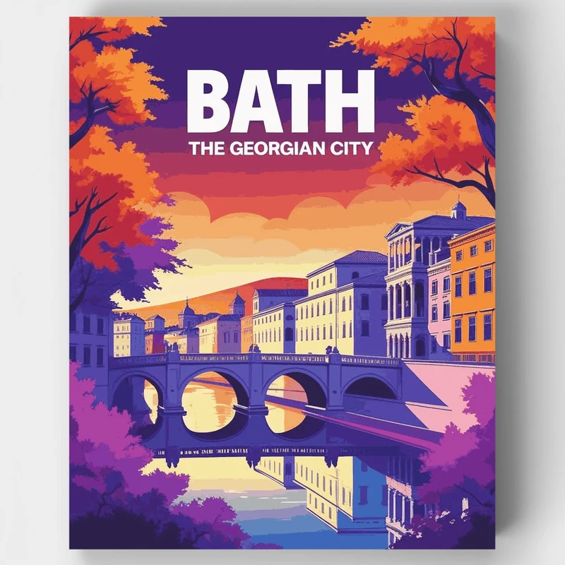 Bath - The Georgian City - Paint by Numbers Kit