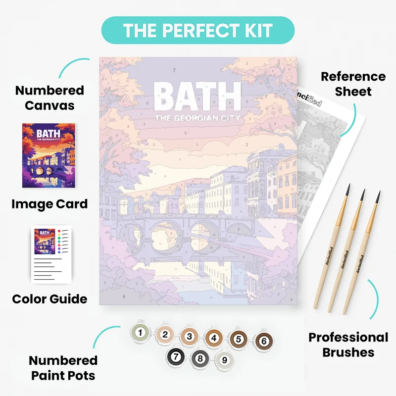 Bath - The Georgian City - Paint by Numbers Kit