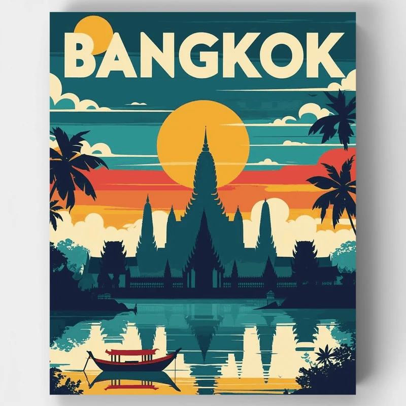 Bangkok - Paint by Numbers Kit