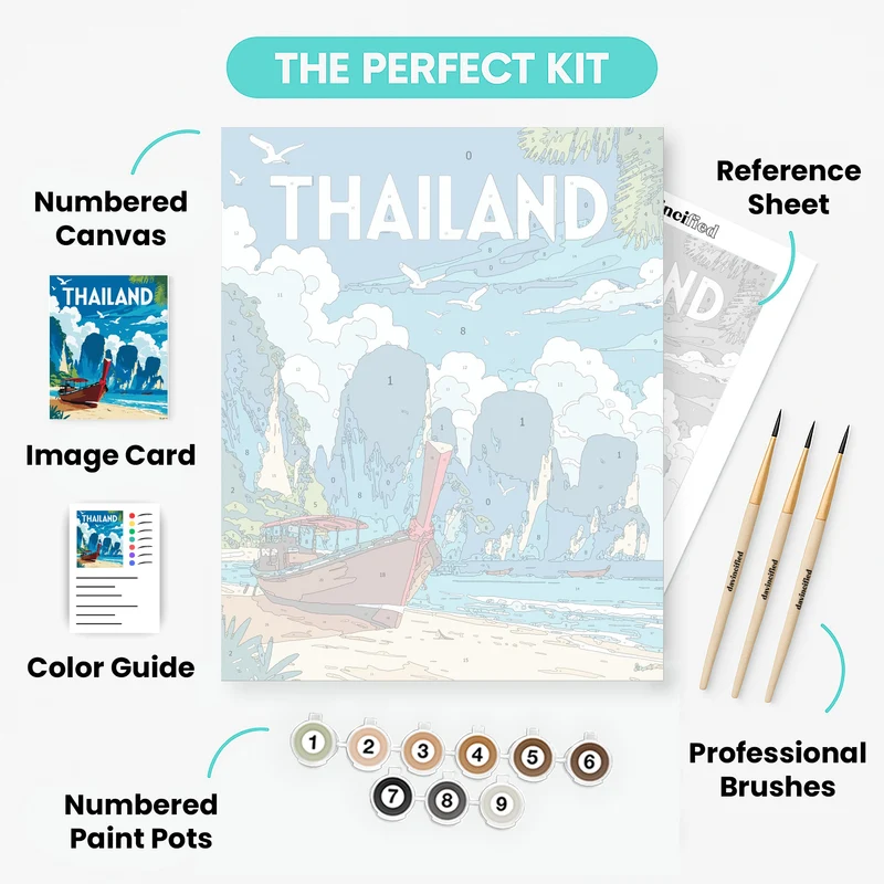 Thailand - Paint by Numbers Kit