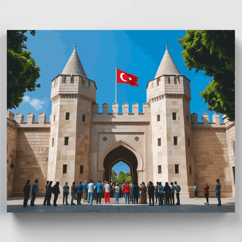 Topkapi Palace Gate - Paint by Numbers Kit