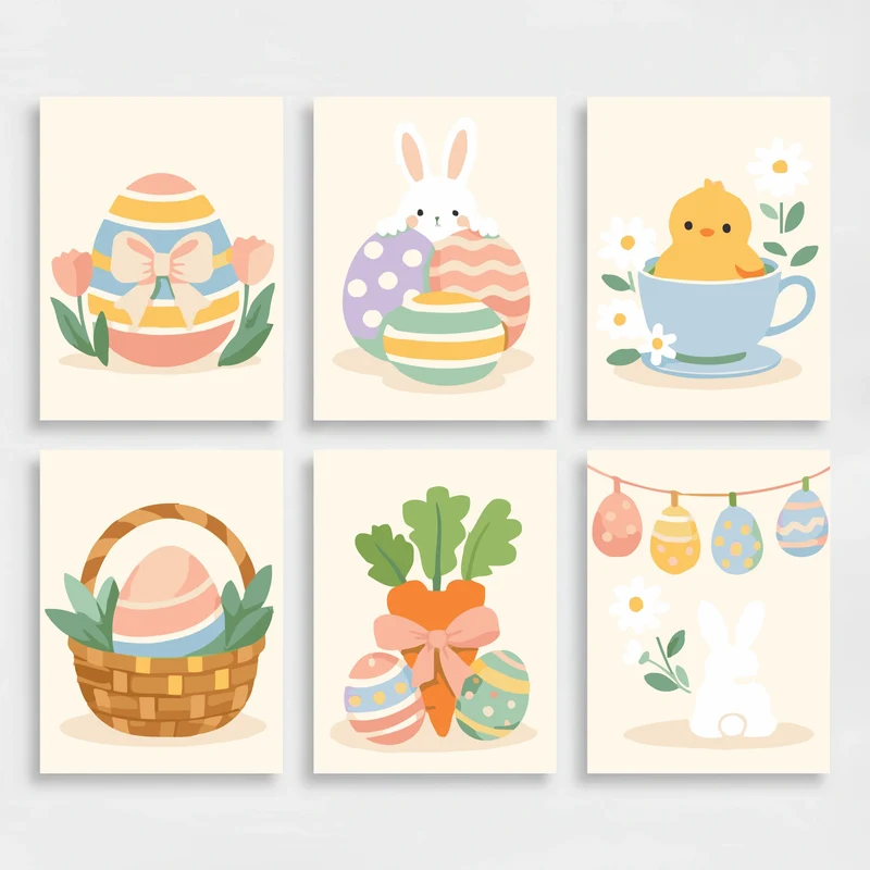 Easter Celebration - Mini Paint by Numbers Set