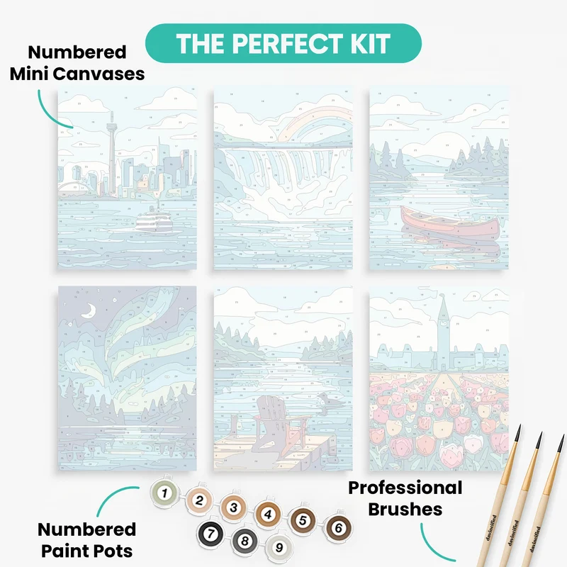 Ontario - Mini Paint by Numbers Set