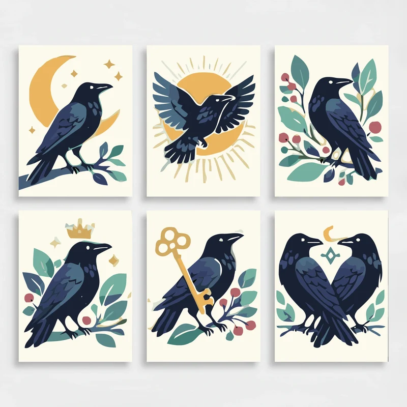 Ravens - Mini Paint by Numbers Set
