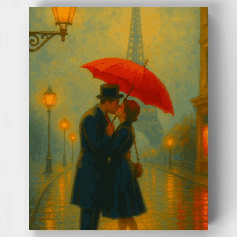 "paris love" Paint by Numbers Kit