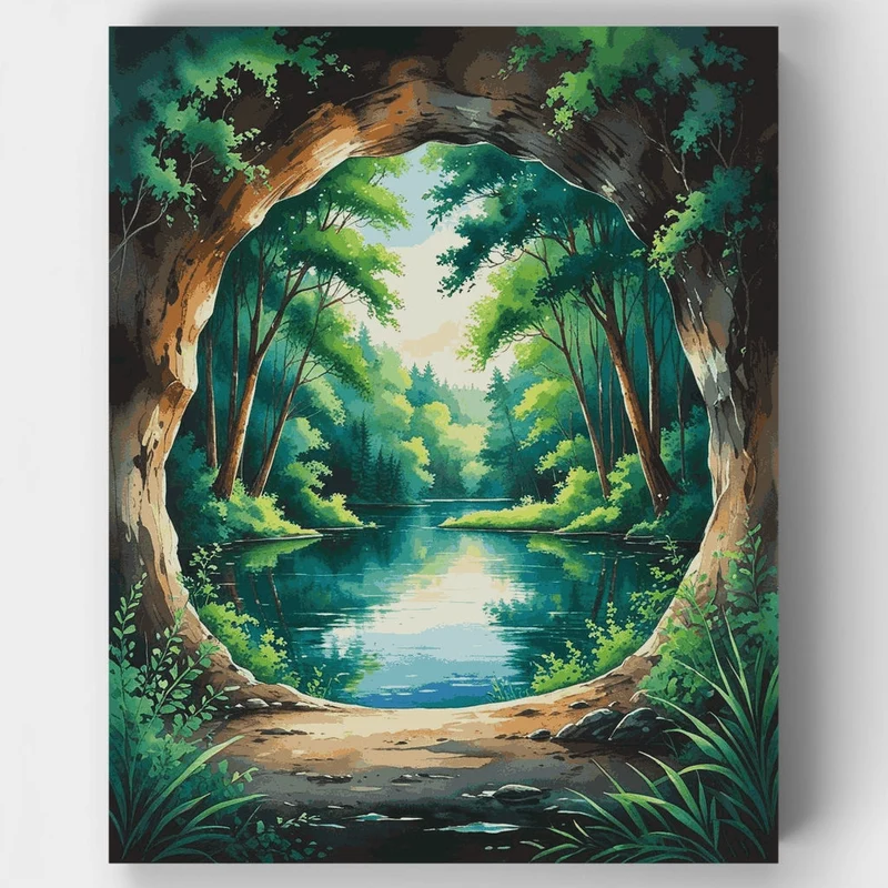 Secret Forest Portal - Paint by Numbers Kit