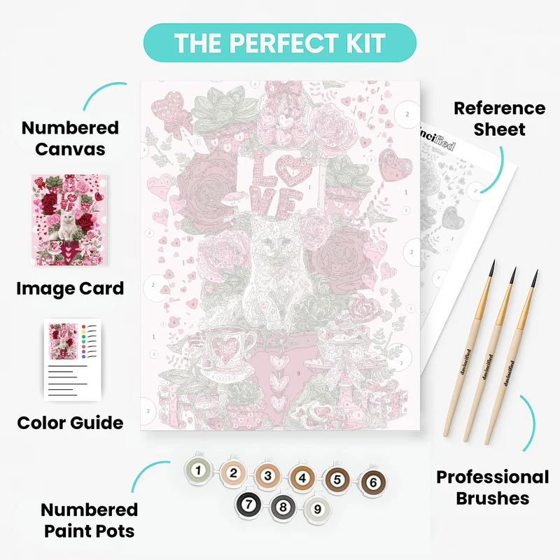 Puurfectly Sweet - Paint by Numbers Kit