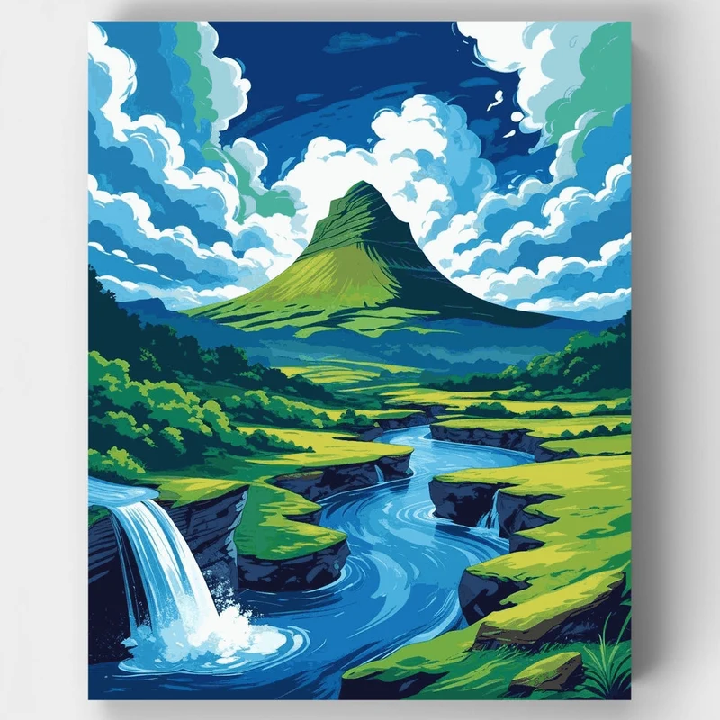 Thingvellir National Park, Iceland - Paint by Numbers Kit