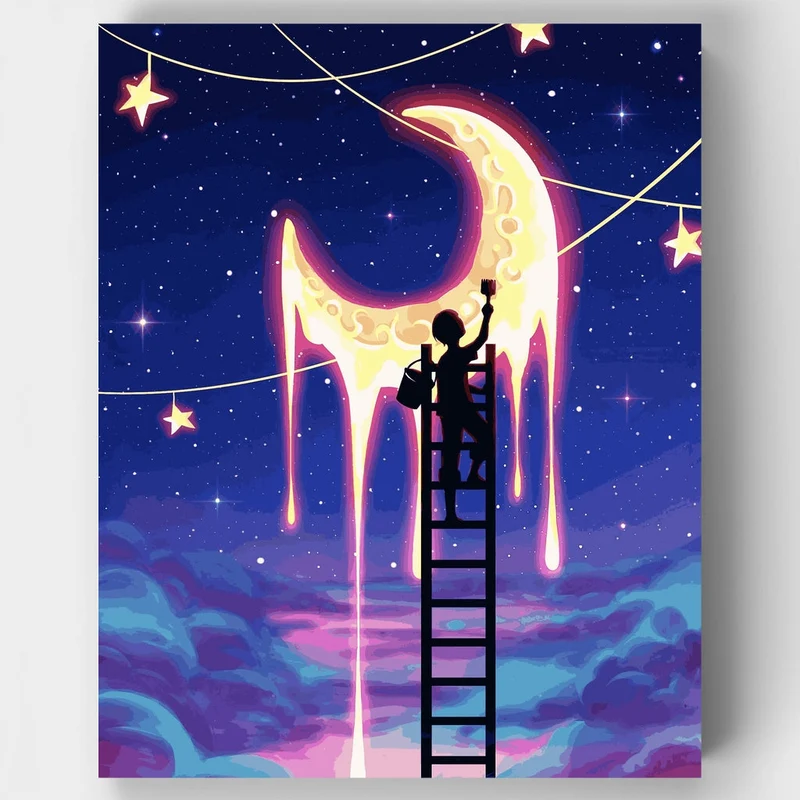 Paint The Moon - Paint by Numbers Kit