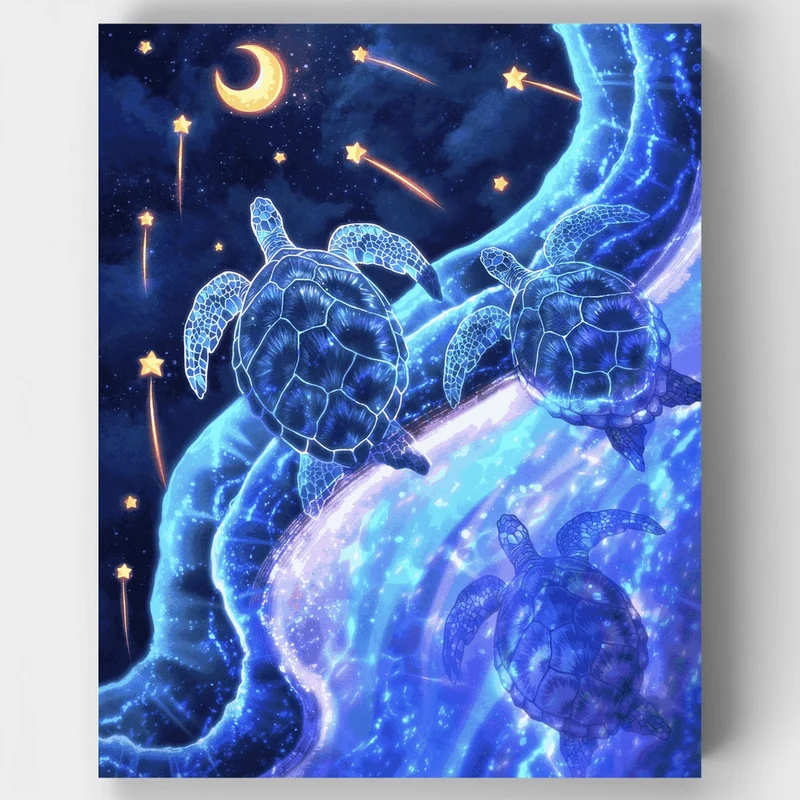 Turtle - Paint by Numbers Kit