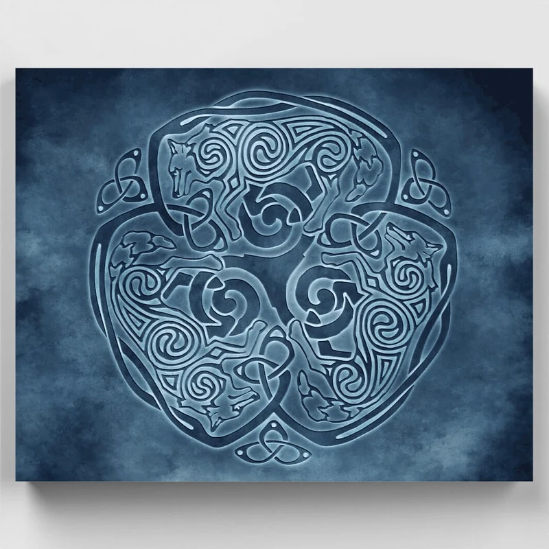 Celtic Wolf - Paint by Numbers Kit