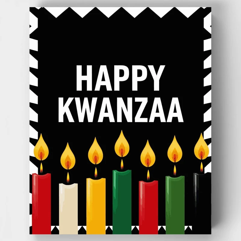 Happy Kwanzaa Celebration - Paint by Numbers Kit