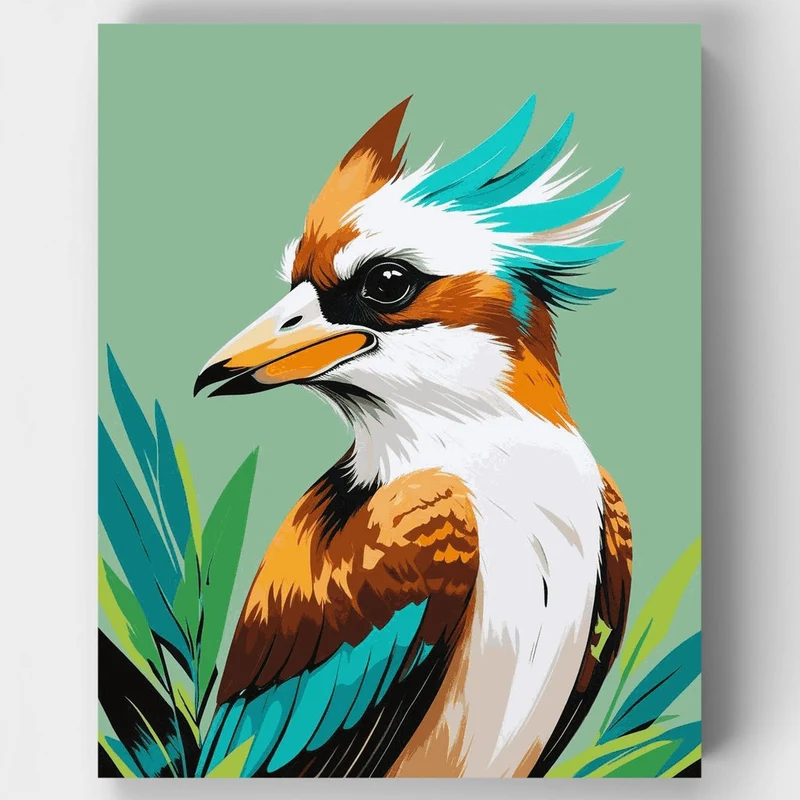 Colorful Kookaburra - Paint by Numbers Kit