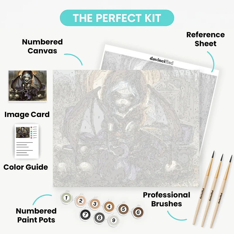 Vampire Dragonling - Paint by Numbers Kit