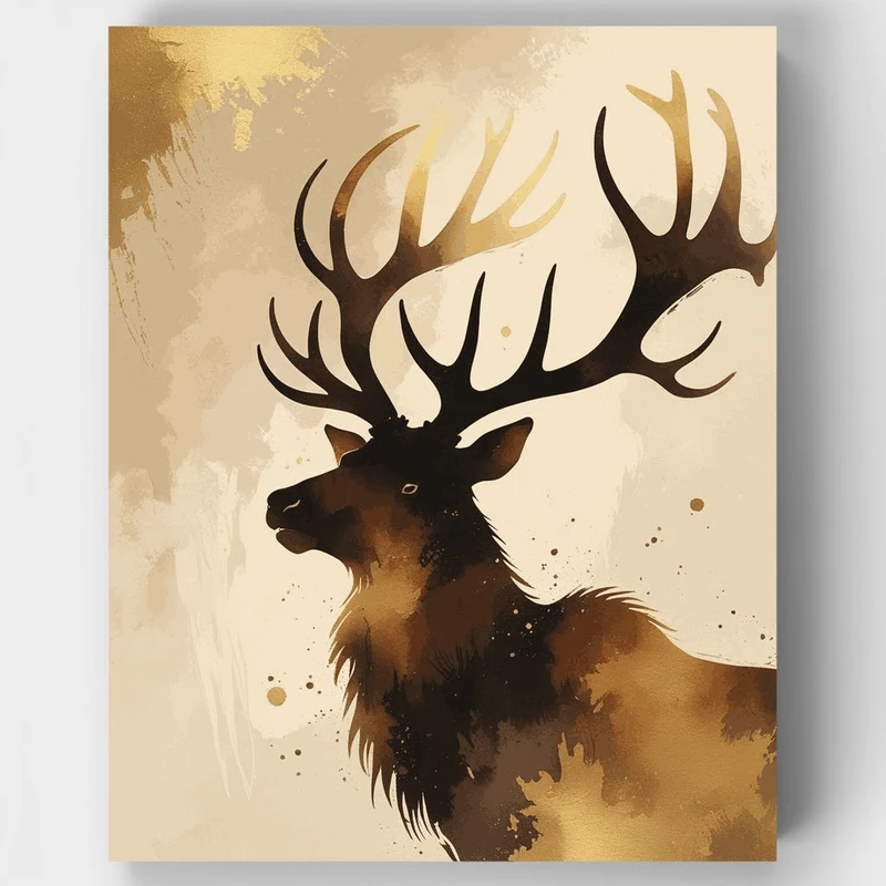 Majestic Elk Portrait - Paint by Numbers Kit