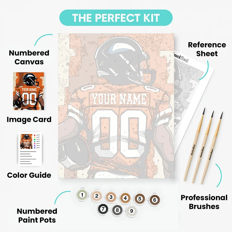 Football Player Jersey - Paint by Numbers Kit
