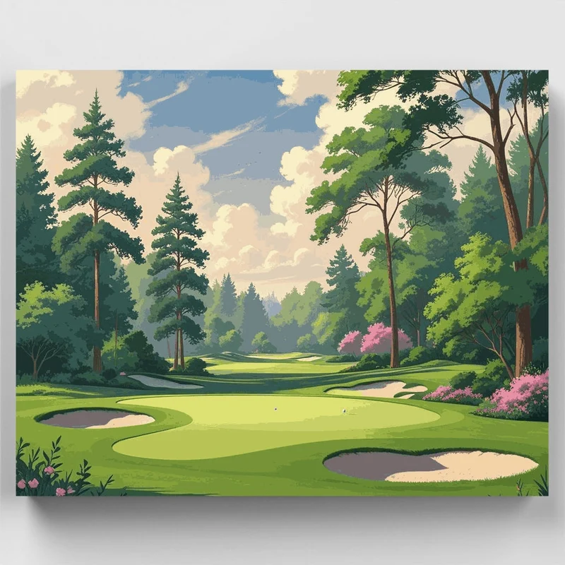 Serene Golf Course - Paint by Numbers Kit