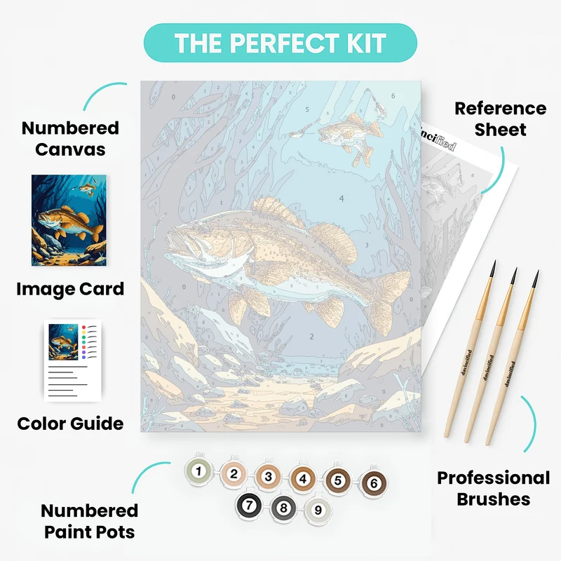 Bass Hunter - Paint by Numbers Kit