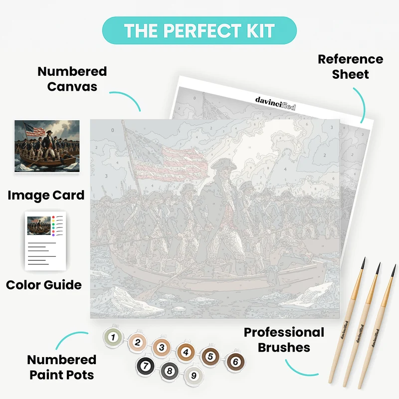 Washington Crossing the Delaware - Paint by Numbers Kit