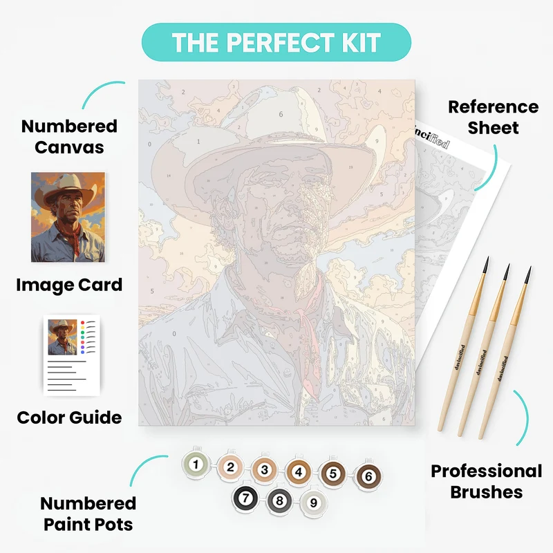 Western Cowboy - Paint by Numbers Kit