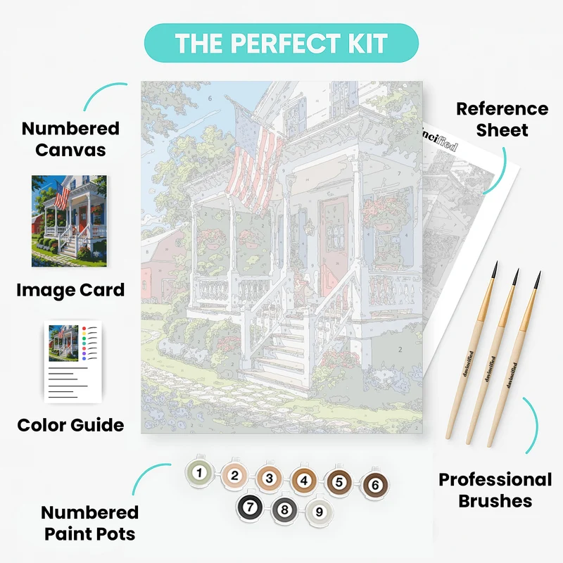 American Farmhouse Summer - Paint by Numbers Kit
