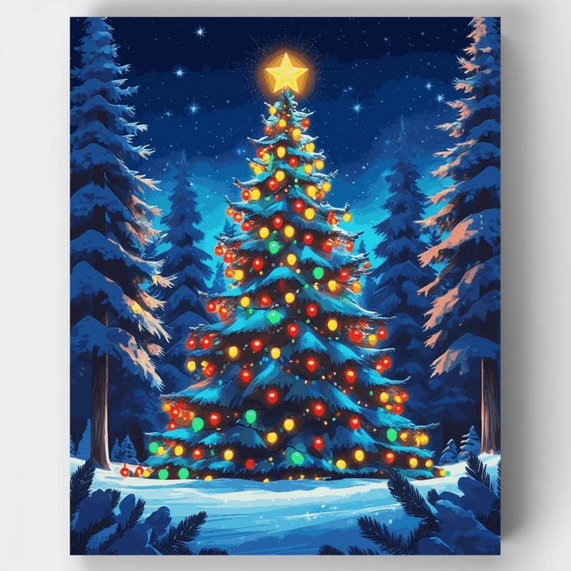 Magical Christmas Tree - Paint by Numbers Kit