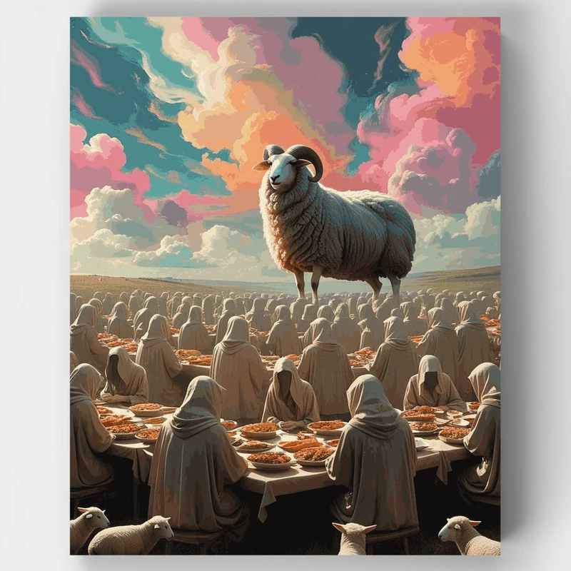 Passover Seder Gathering - Paint by Numbers Kit