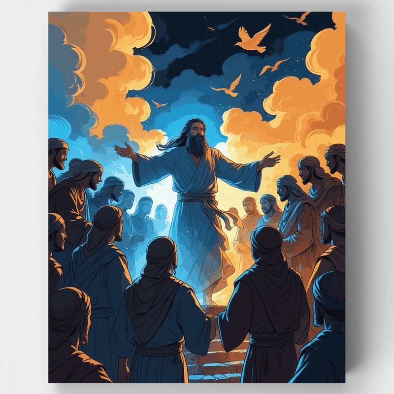 Jesus Teaching the Disciples - Paint by Numbers Kit