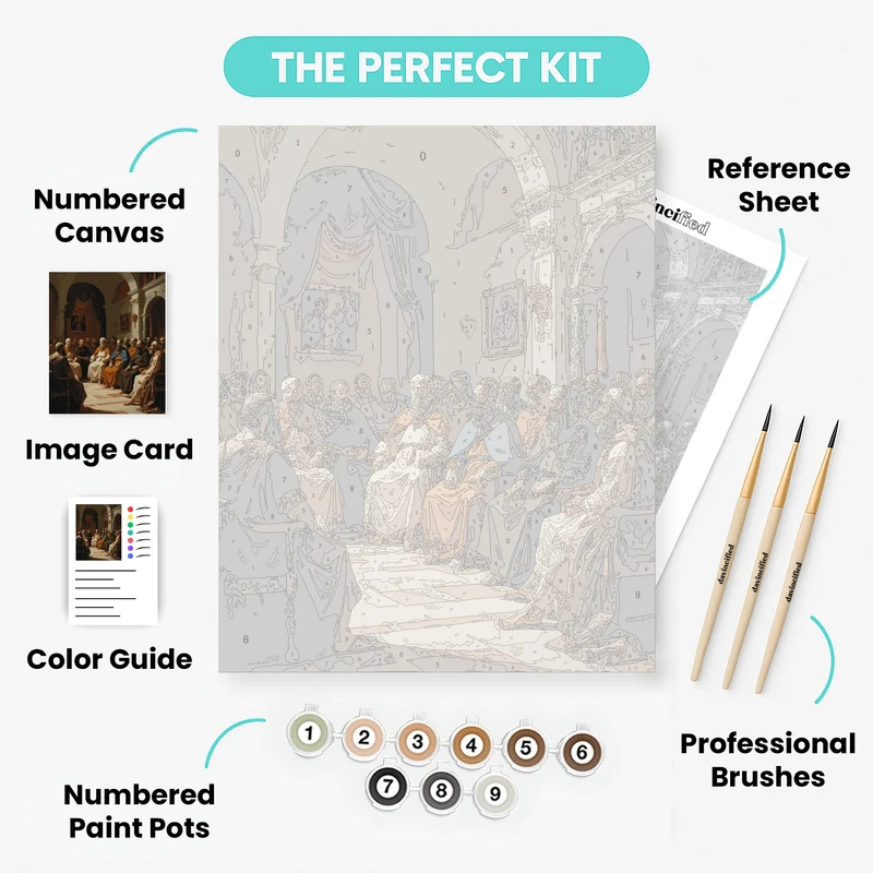 Ottoman Council Assembly - Paint by Numbers Kit