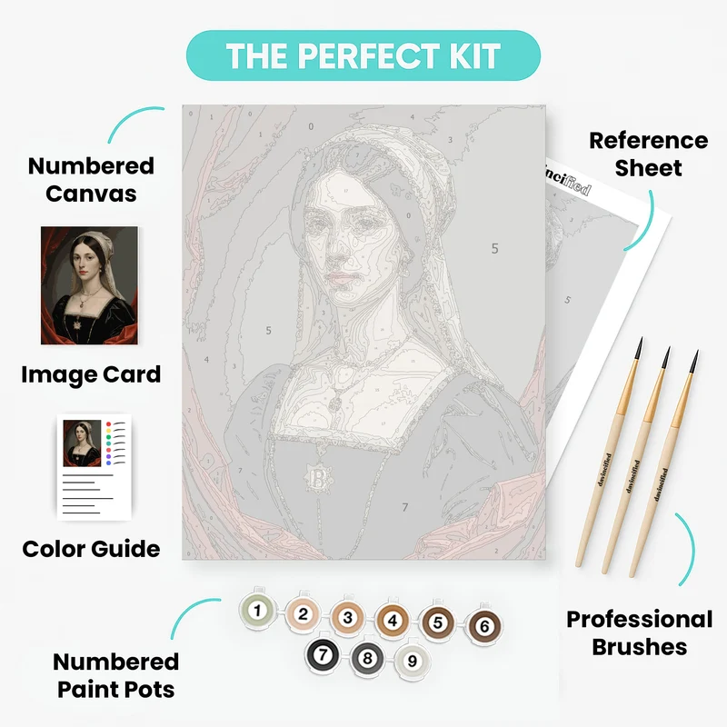 Tudor Queen Portrait - Paint by Numbers Kit