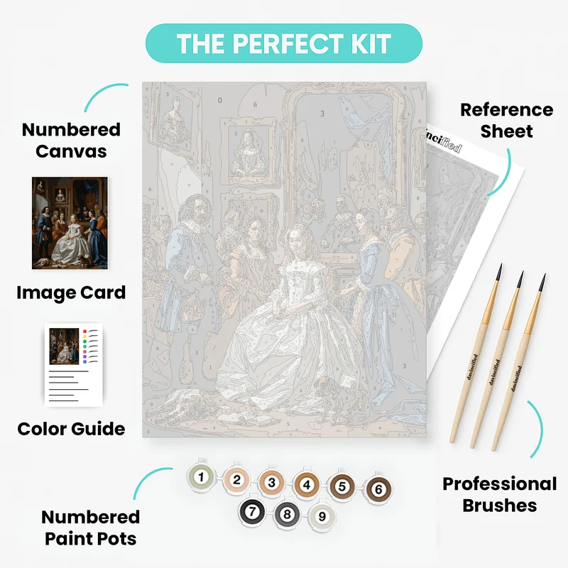 Royal Court Portrait Gallery - Paint by Numbers Kit