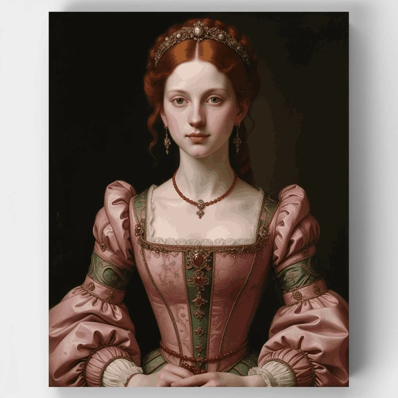 Renaissance Noble Portrait - Paint by Numbers Kit